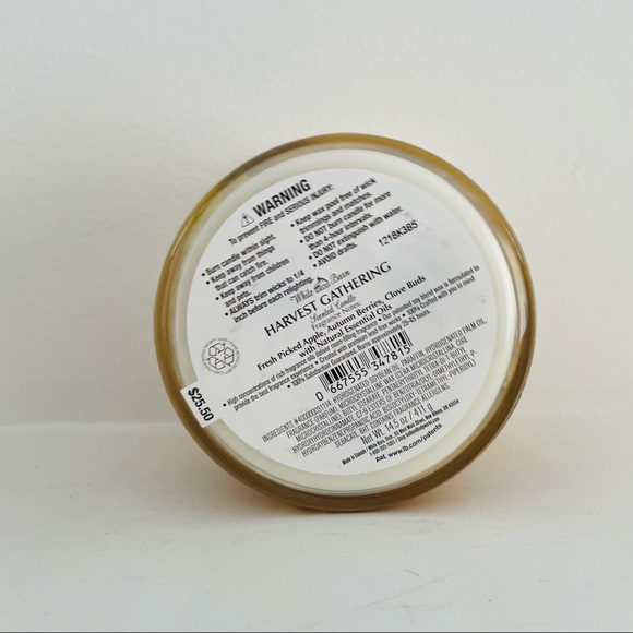 Bath and Body Works BBW Harvest Gathering Candle Rare - Picture 3 of 3